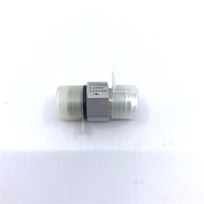 Hydraulic Check Valve - #8 Male O-Ring Boss Inlet x #8 Male JIC Outlet