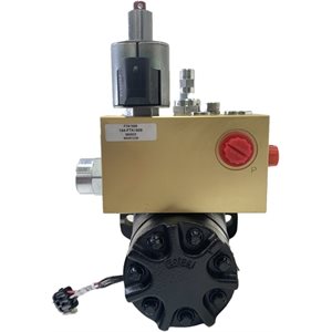 * 4.0 CID Hydraulic Motor with PWM Valve, Speed Sensor,and Bypass Valve, CW Rotation