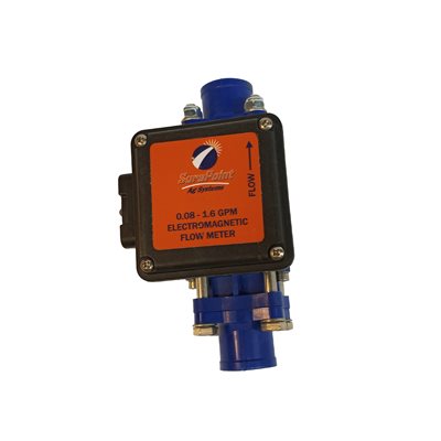 * Electro Magnetic Flow meter 0.08 - 1.6 GPM Non-visual - 3 / 4" FNPT - Polypropylene