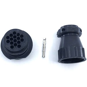 16-pin Round AMP Plug Connector Kit (female pins)
