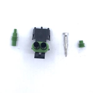 2-pin WP Tower Connector Kit (Male) - 14-16 Gauge