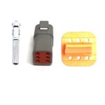 6 Pin Deutsch Connector Kit (socket / female) - 14 guage
