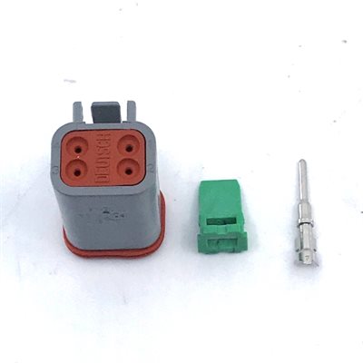 4 Pin Deutsch Connector Kit (plug / male) - 14 guage