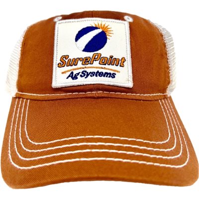 Gray / Orange embroidered SPA hat