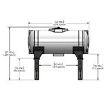 Case 2150 24R30 - Dual 200 Gal Wing Tank Kit - Includes Tanks, Brackets, & Hardware