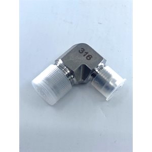 Adapter Stainless Steel - #6 Male JIC x 3 / 8" MPT - 90